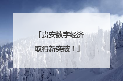 贵安数字经济取得新突破！